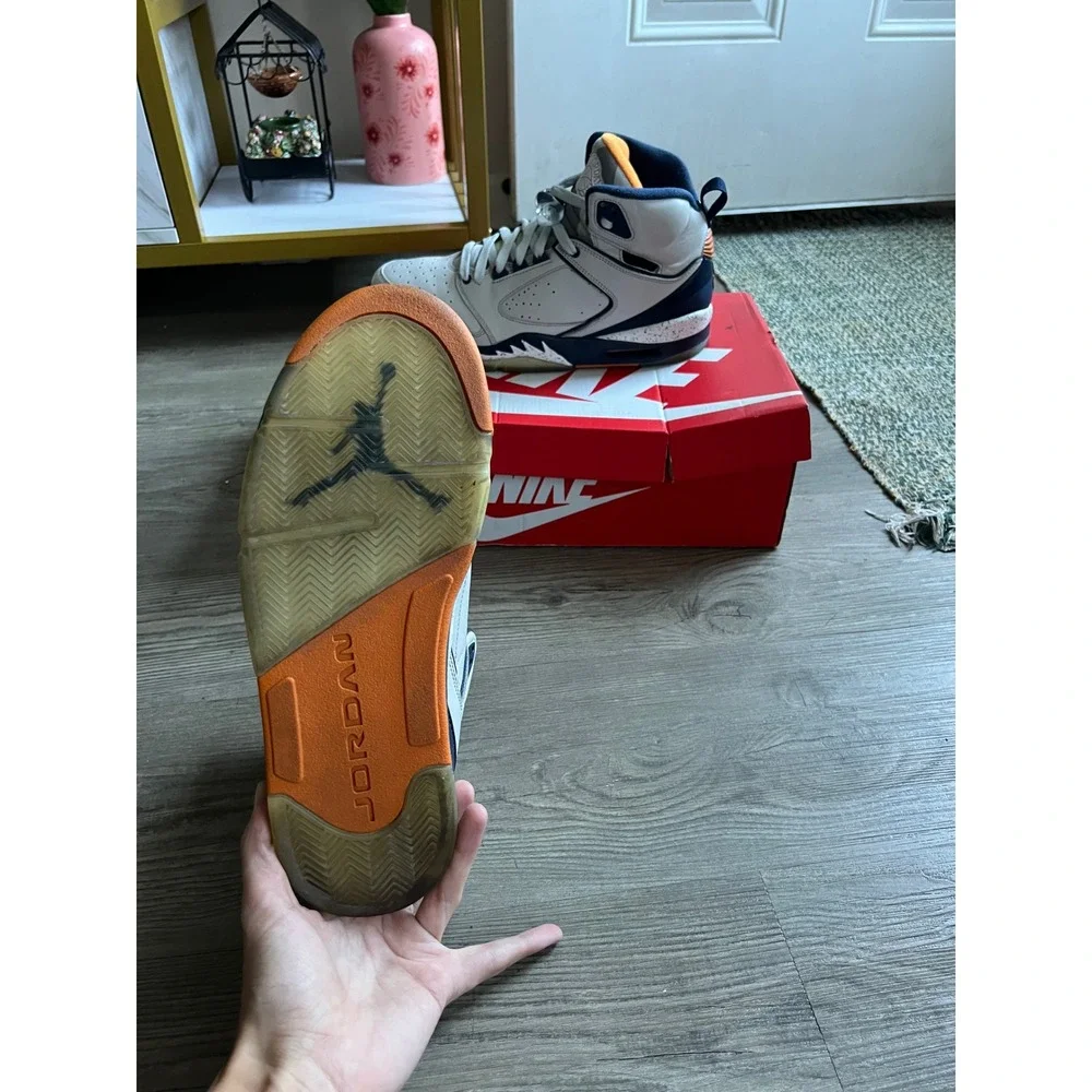 Jordan Men's Sixty Plus Retro 2009 364806-081 Gray Navy Size 11